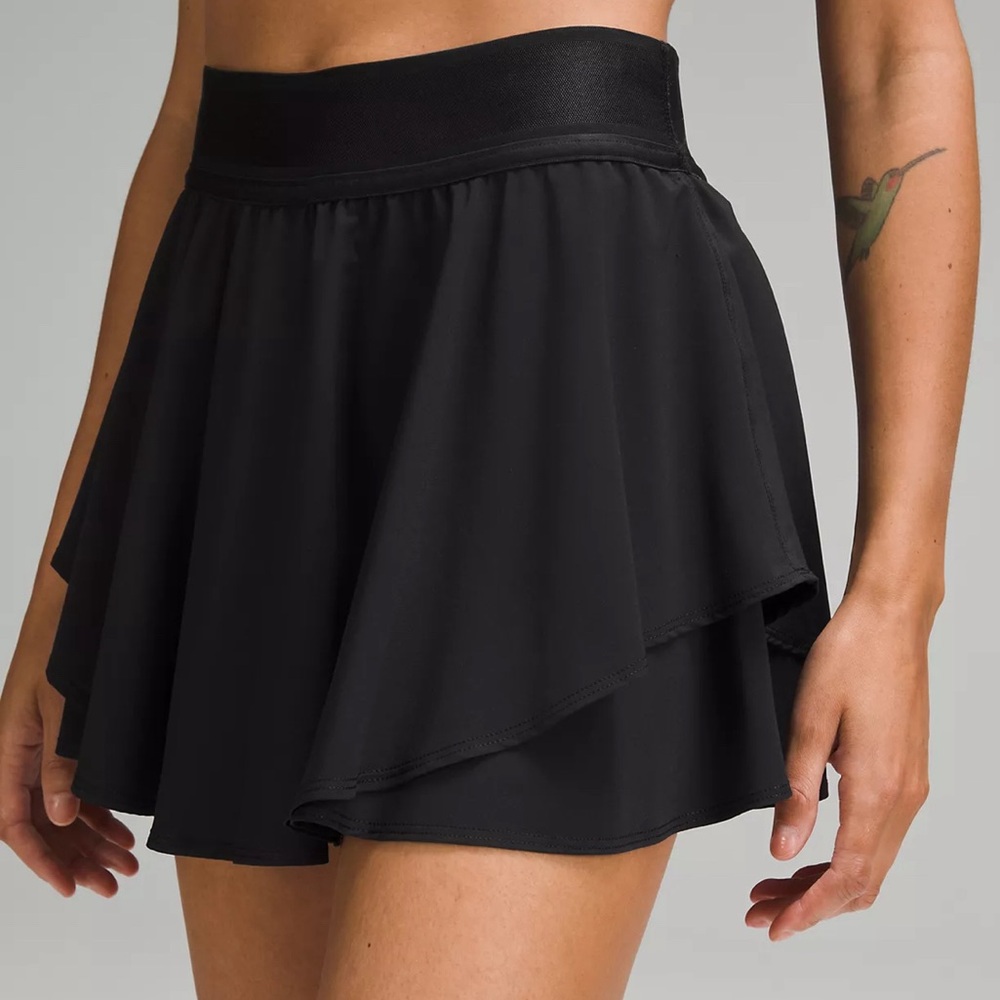 Lululemon Court Rival High-Rise Skirt Black